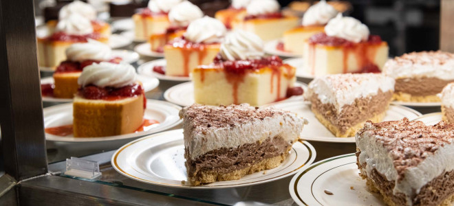Dessert options at the buffet at Quapaw Kitchens.