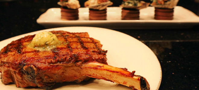 Gourmet dishes served at Red Oak Steakhouse in Pine Bluff, Arkansas.